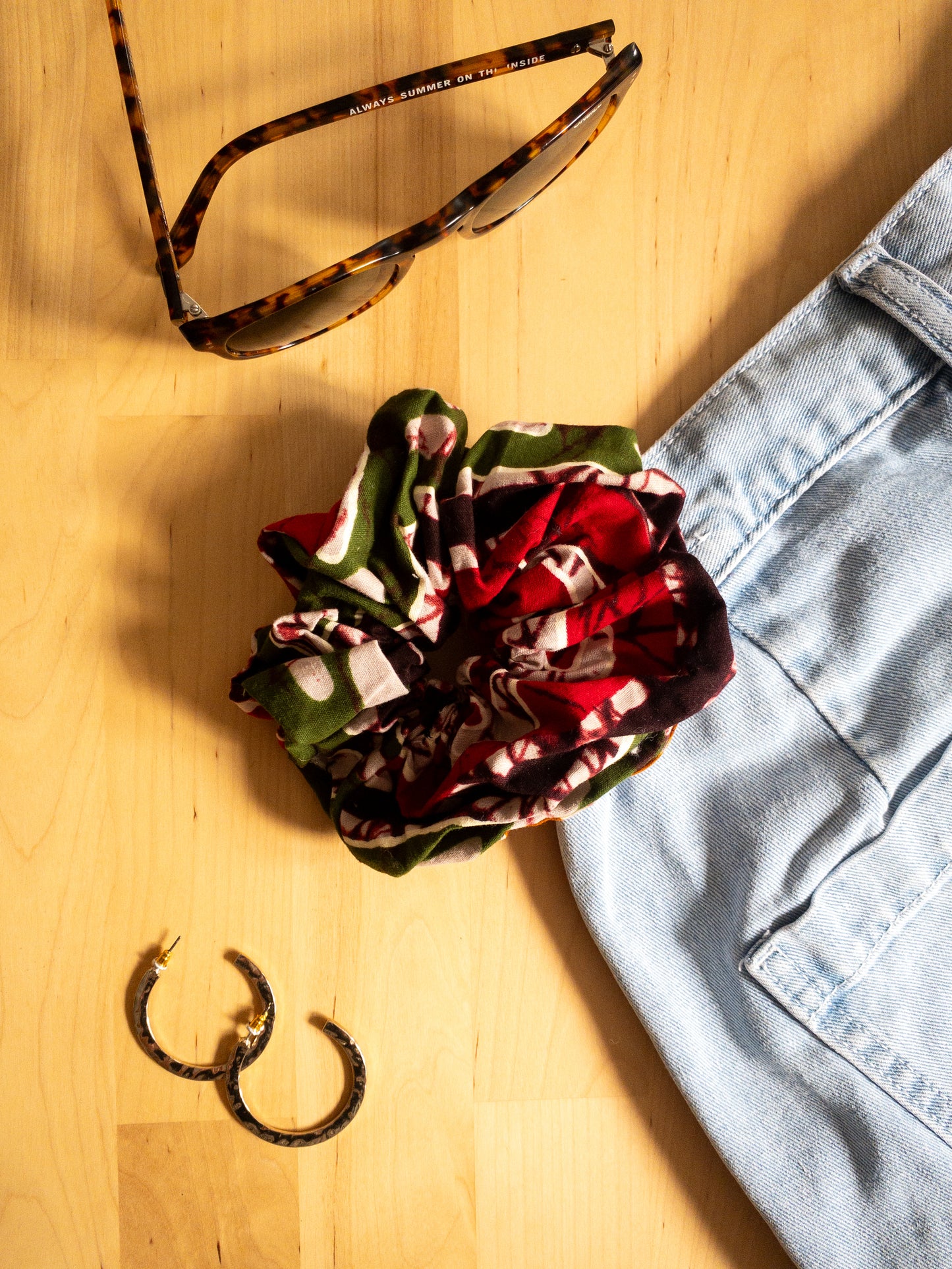 African Print Scrunchies