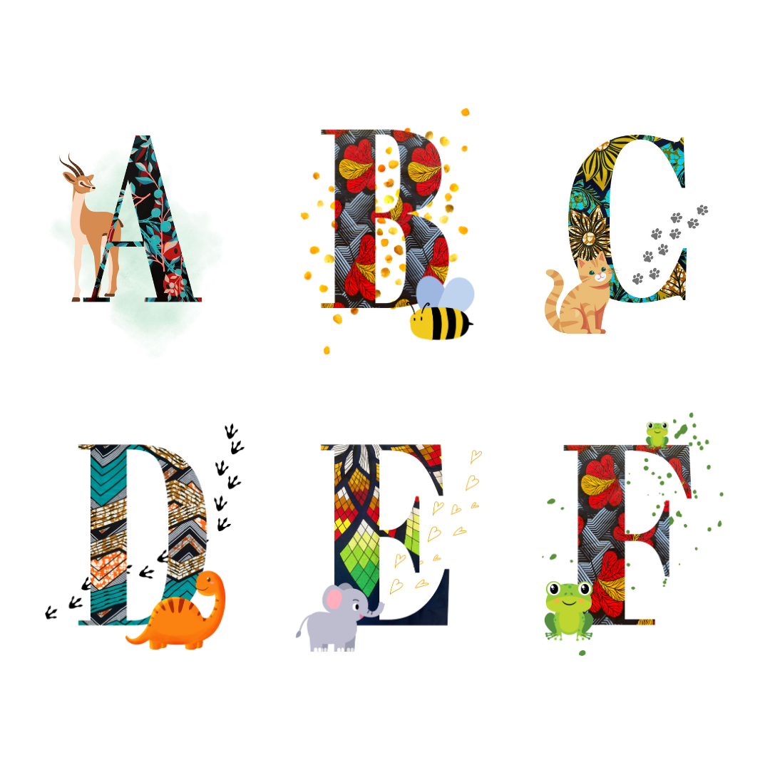 Animal Alphabet Initials A4 Prints