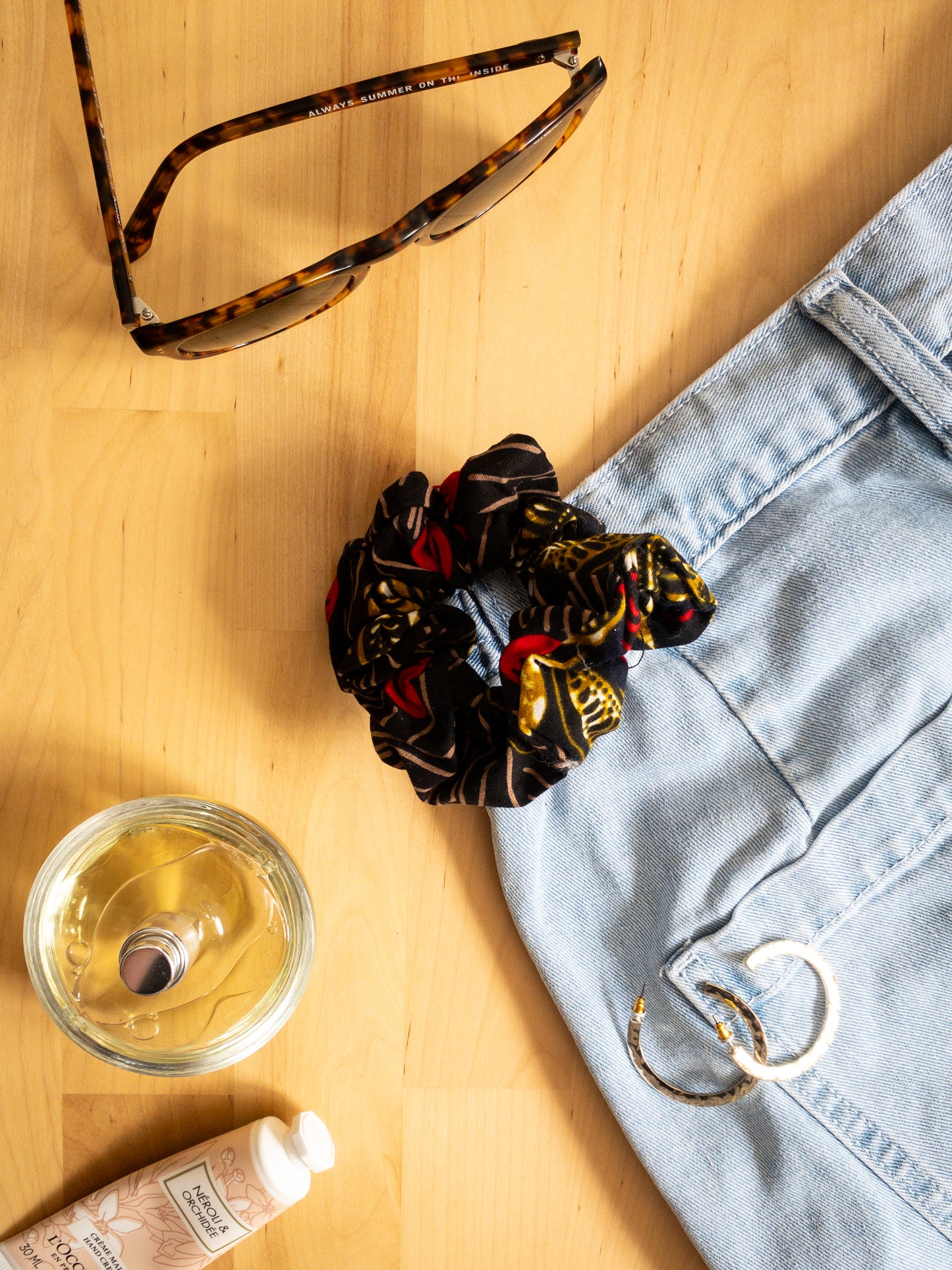 African Print Scrunchies