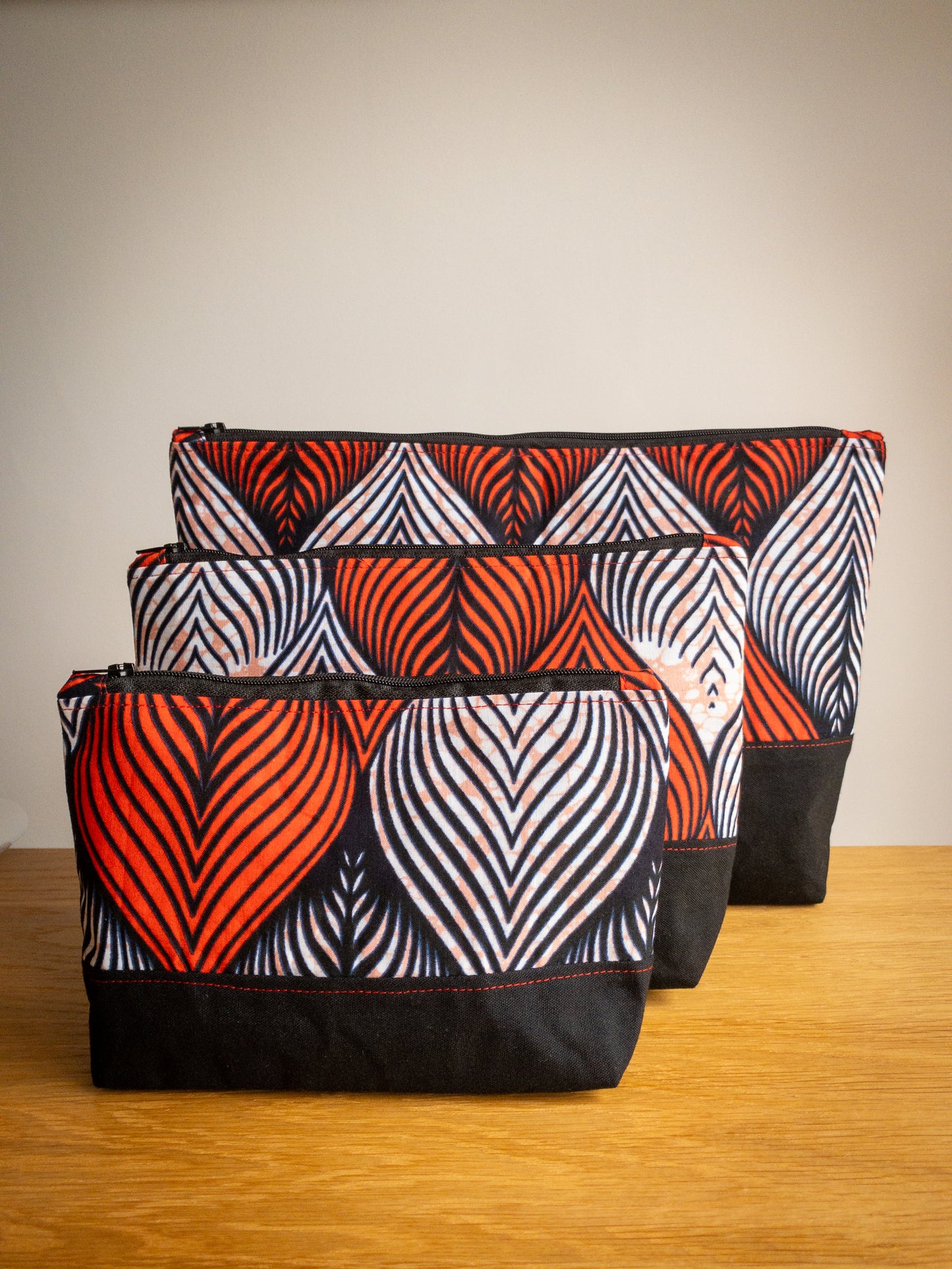 Kitenge Zip Pouches (Multiple designs)