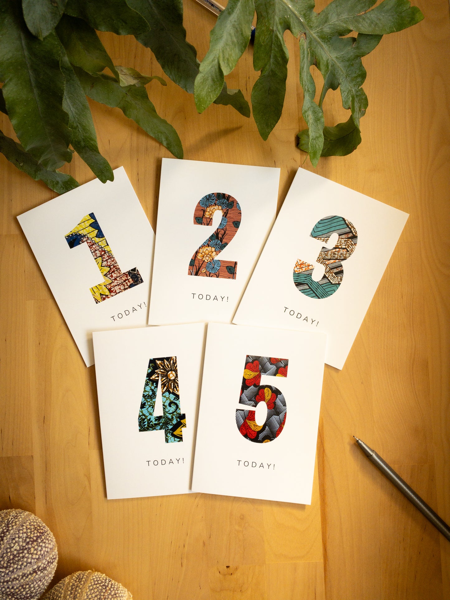 Numbered Birthday Cards