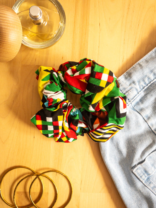 African Print Scrunchies