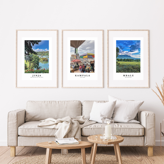 Sights of Uganda A3 Art Prints
