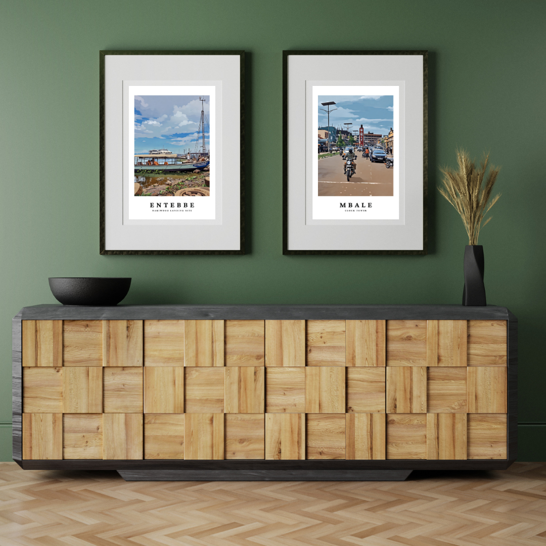 Sights of Uganda A3 Art Prints